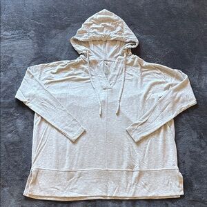 Lou & Grey Ribtrim Signaturesoft Hoodie Top - XS